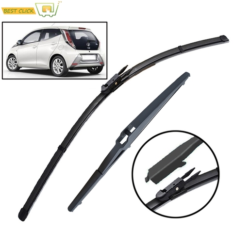 Misima Windshield Wiper Blades For Peugeot 108 Toyota Aygo 14 2015 2016 2017 2022 Front Rear Window For Citroen C1 MK2 ► Photo 1/6