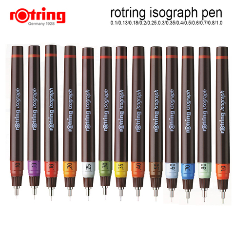  Rotring Rapidograph Pen - 0.1 mm - Black Ink