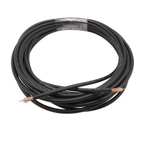 RG58 RF Coaxial Cable RG-58 RG58 RG58U Cable Wires Black RG58/AU 50-3 Pure Copper Coaxial Cable 50 Ohm 5-50 Meters ► Photo 1/5