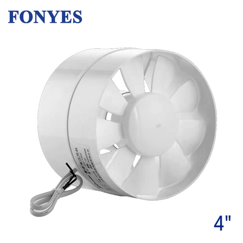 4 inch inline duct fan mini blower ventilation extractor exhaust fan ceiling air vent pipe ventilator bathroom fan 100mm 220V ► Photo 1/6