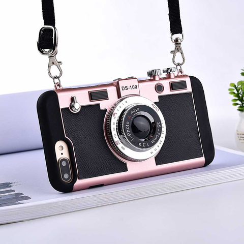 Fashion Cool Camera Phone Cases For iPhone 12Pro 11 pro Max 12 Pro XS Max XR X 8 7 6 6s Plus SE 12mini  Case Soft Silicone Cover ► Photo 1/6