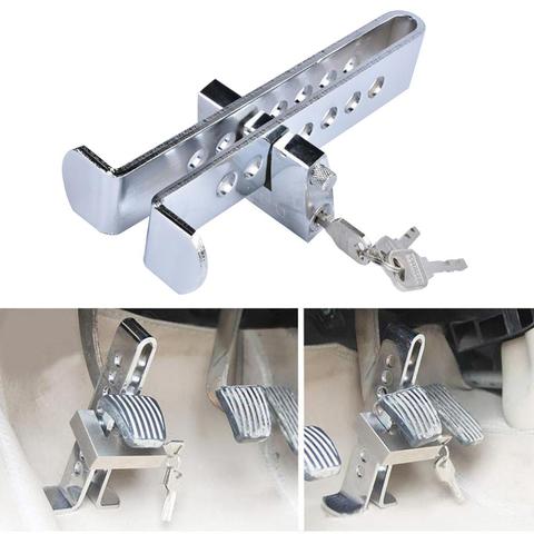 VODOOL Universal Auto Car Brake Clutch Pedal Lock Alloy Steel Security Anti-Theft For Cars Truck Throttle Accelerator Pedal Lock ► Photo 1/6