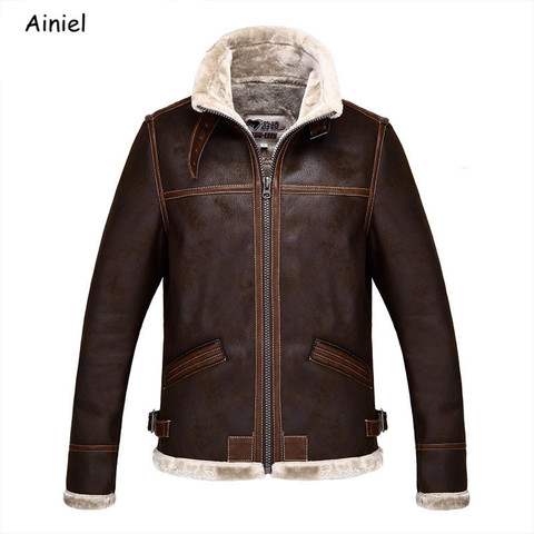 Leon Scott Kennedy Jackets Thick Coat Leather Velvet Winter Top Boys Faux Leather Coat Adult Men Suit Cosplay Costumes ► Photo 1/6