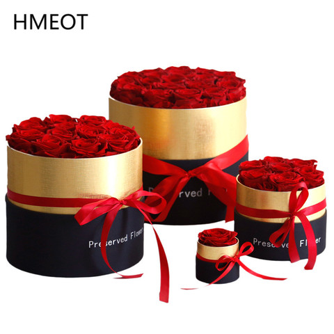 Eternal Rose in Box Preserved Real Rose Flowers with Box Set The Best Mother's Day Gift Romantic Valentines Artificial Flowers ► Photo 1/6