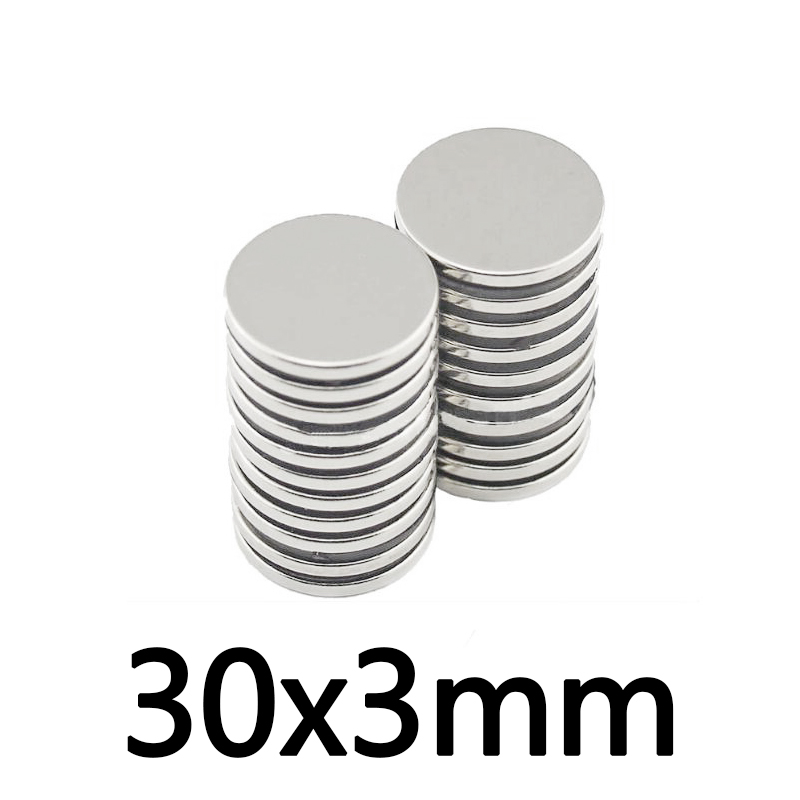 10mm x 2mm Super Strong Round Disc Magnets Rare Earth Neodymium Magnet 30Pcs 