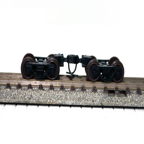 2pcs N Scale Bogie Simulation Train Model Toy Accessories 1/150 Train Model Wheels ► Photo 1/6