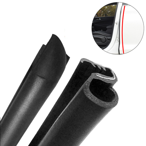 2Pcs/Lot Car Door Weatherstrip Car Door Edge Rubber Sealing For Car B Pillar Protection Front Auto Car Door Sealant ► Photo 1/6