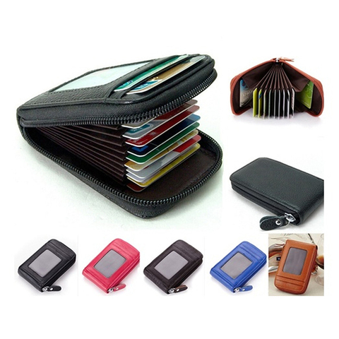 Travel Journey Bank Card Organizer Wallet Passport ID Card Holder Ticket Credit Card Bag Case Zipper ► Photo 1/6