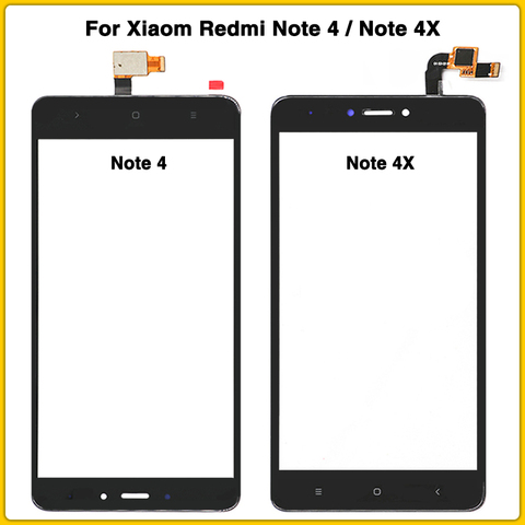 new For Xiaom Redmi Note 4 TouchScreen For Xiaomi Redmi Note 4X Touch Screen panel Digitizer Sensor lcd Front Outer Glass ► Photo 1/6