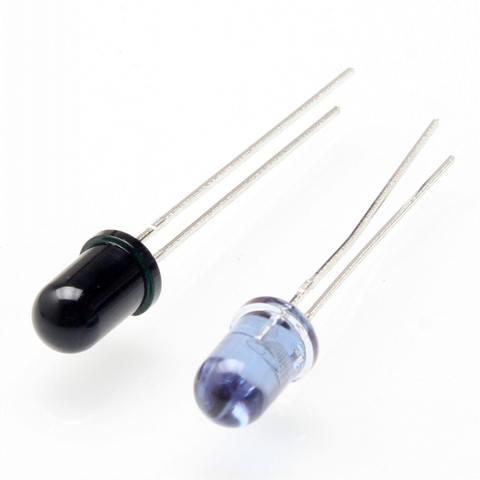 10 Pairs Super-bright 5mm IR LED and IR Receiver Diode - 940nm for Arduino Diy ► Photo 1/4