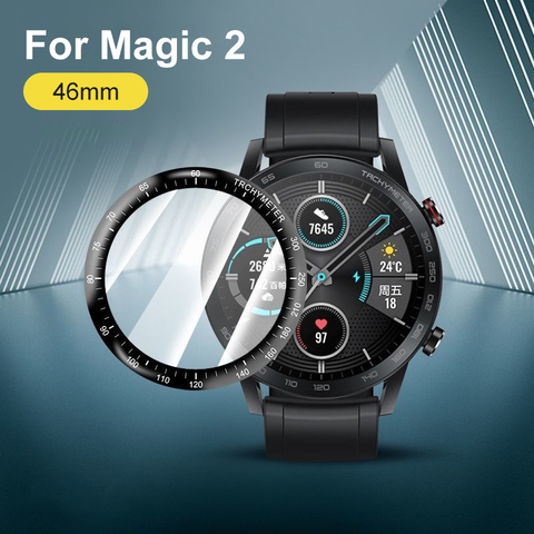 Soft  Glass Protective Film Cover For Huawei Watch GT 2 Honor Magic 2 46mm GT2e Smartwatch Full Screen Protector GT2 e Case ► Photo 1/5