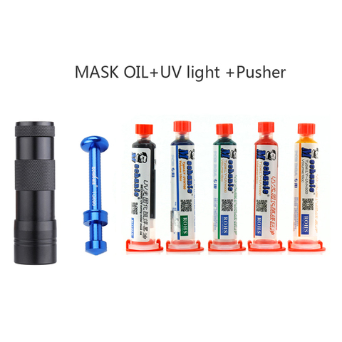 MECHANIC 10ML GREEN UV SOLDER MASK Aluminum alloy push rod Syringe type welding oil solder Flux Tin paste UV glue Welding paste ► Photo 1/6