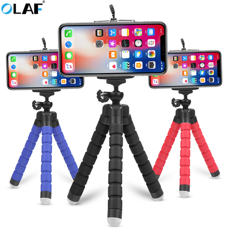 Flexible Tripod Phone Holder for iPhone 11 Pro Max Samsung Xiaomi Sponge Octopus Mobile Phone Stand Smartphone Tripod for Camera ► Photo 1/6