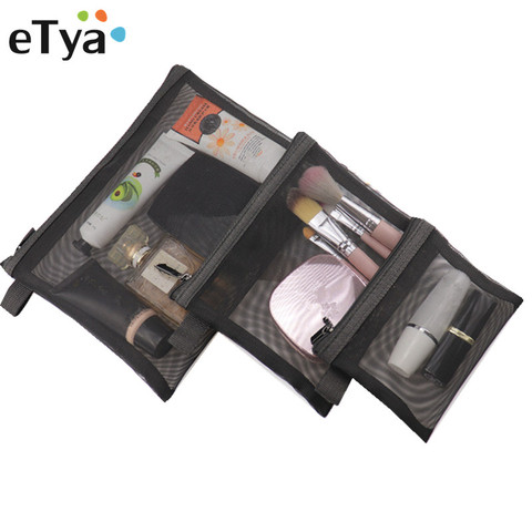 eTya Women Travel Cosmetic Bag Casual Zipper Small Large Make Up Makeup Case Organizer Set Toiletry Beauty Wash Kit Bags Pouch ► Photo 1/6