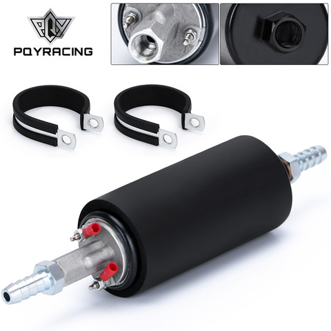 PQY - Black Universal High Flow & Fuel Pump GSL392 Pressure External Inline 255LPH with/without PQY logo PQY-FPB005 ► Photo 1/6