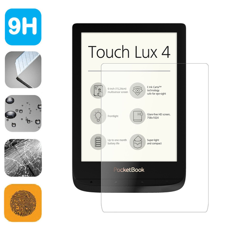 9H Tempered Glass LCD Shield Film 6 inch Screen Protector for Pocketbook Touch Lux 4 Basic Lux 2/HD 3 Pocketbook 632/627/616/622 ► Photo 1/3