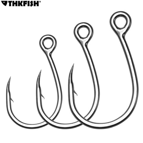 10pcs/lot Fishhook Big Up Jig Eye Hooks Saltwater Sea Fishing Hooks Fishhook 9986 #4/0 #3/0 Sharp Crank Hook Jigging Fishing ► Photo 1/6