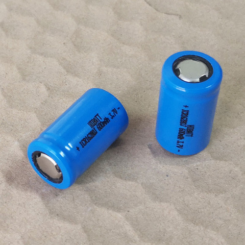 2-10PCS 3.7V 16280 Rechargeable Lithium ion Battery 900mah Li-ion cell for LED laser flashlight torch ► Photo 1/2