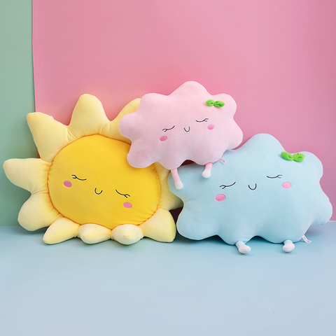 Cute Sun Cloud Plush Pillow Stuffed Soft Creative Plush Sun Cloud Toy Car Pillow Home Decor Kids Toys ► Photo 1/6