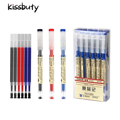 Gel Pens 0.35mm Red/Black/Blue Ink Set Refills Rod Gel Pen For Handle Marker School Office Stationery Student Writing Supplies ► Photo 1/6