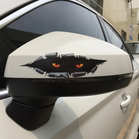Fashion 1 PCS Car Sticker Animal Cat Eye Style Funny Auto Sticker Decal  Cute Waterproof Stickers Car Style Accessories - Price history & Review, AliExpress Seller - Give Y Fashion Store