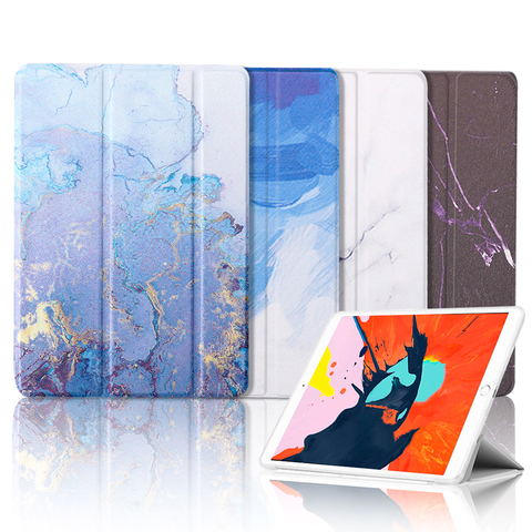 For iPad 11 2022/ 9.7 2022 5/6th case 10.2 7th/8th Marble Leather Smart Cover for iPad 2 Air 1/2 Mini 1/2/3/4/5 pro10.5/9.7 case ► Photo 1/6