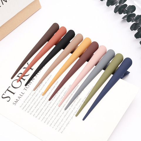 1Pcs Selling New Fashion Frosted ins simple wild resin horn large clip hairpin Barrettes For Women Girls Accessories Headwear ► Photo 1/6