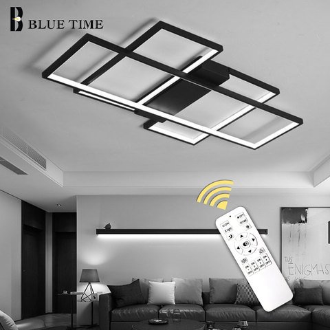 Black&White Modern LED Chandeliers For Living Room Bedroom Home Fixtures Led Ceiling Chandelier Indoor Lighting Lampara de techo ► Photo 1/6