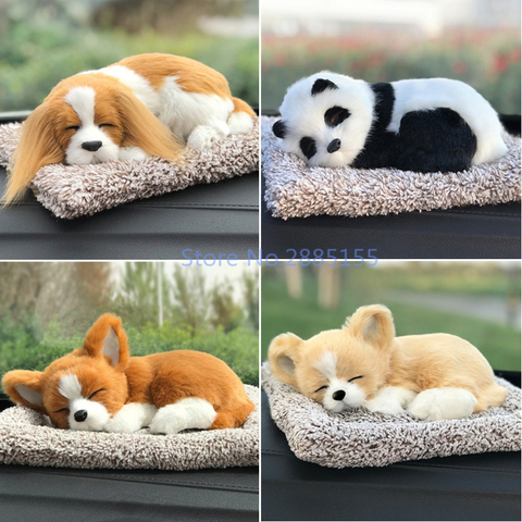 Car Interior Decoration Stuffed Toys Lovely Simulation Animal Doll Plush Sleeping Dogs/Cat Toy Birthday Gift For Children ► Photo 1/6