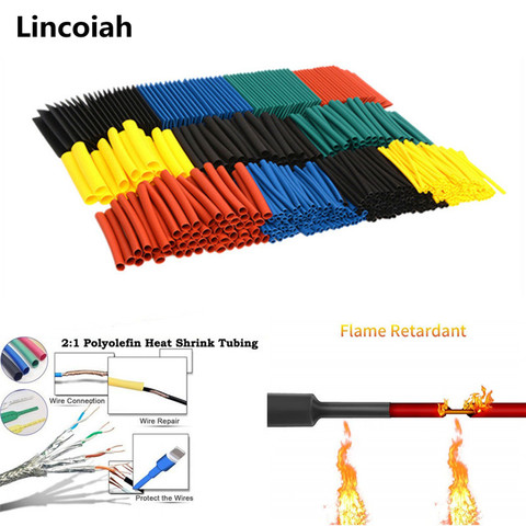 164pcs/Set Heat shrink tube kit Insulation Sleeving termoretractil Polyolefin Shrinking Assorted Heat Shrink Tubing Wire Cable ► Photo 1/6