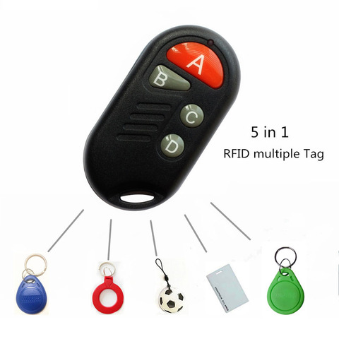 Access Control RFID Multiple T5577 EM 125khz Writable IC 13.56Mhz M1k S50 UID changeable Keychain Tag Token copy clone CUID ► Photo 1/3