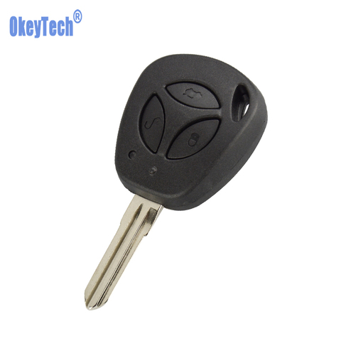 OkeyTech 3 Buttons Remote Control Car Key Case Shell For Lada Priora Kalina Niva Vaz Modified Replacement Uncut Blank Blade FOB ► Photo 1/6