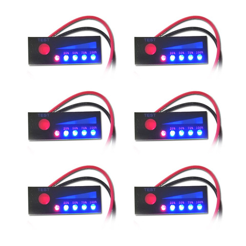 1S 2S 3S 4S 5S 6S 7S 4.2V-29.4V Lithium Battery Li-po Li-ion Capacity Indicator Board Power Display Charging Charge LED Tester ► Photo 1/4
