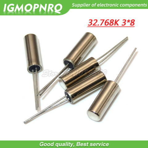 20pcs 32.768KHz Crystal oscillator Error 20ppm 3*8 32.768K 12.5pF Cylinder quartz resonator IGMOPNRQ ► Photo 1/1