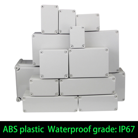 Waterproof Plastic Enclosure Box Electronic ip67 Project Instrument Case Electrical Project Box ABS Outdoor Junction Box Housing ► Photo 1/6