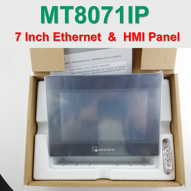 MT8071iE Weinview HMI Touch Screen 7 inch 800*480 with Ethernet new in box 