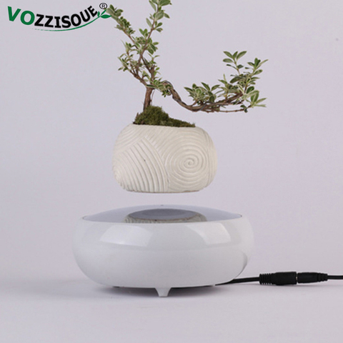 Levitating Air Bonsai Pot Rotation Flower Pot Planters Magnetic Levitation Suspension Floating Pot Potted Plant Home Desk Decor ► Photo 1/6