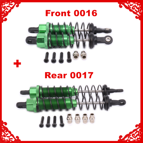 Aluminum oil filled Front&Rear Shock Absorber 0016 0017 For 1/12 WLtoy 12428 12423 RC Car Crawler Short Course Truck Upgrad Part ► Photo 1/6