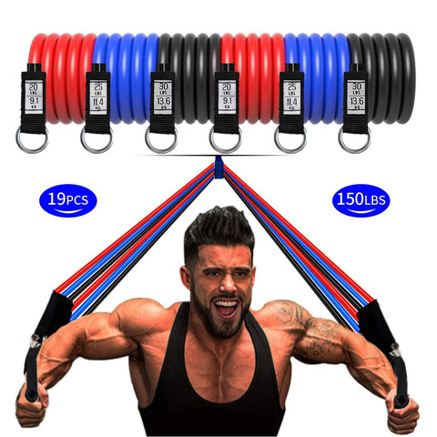 Resistance Bands Set Pull up Exercise Bands Handles Door Anchor for Men Women Legs Arms Chest Train Workouts Home Gym Equipment ► Photo 1/6