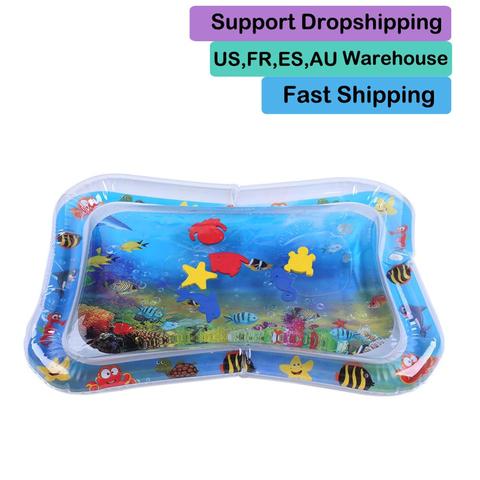 Baby Play Water Mat Inflatable Infants Tummy Time Playmat Toys Toddler Activity Play Center Water Mat Support Dropshipping ► Photo 1/6