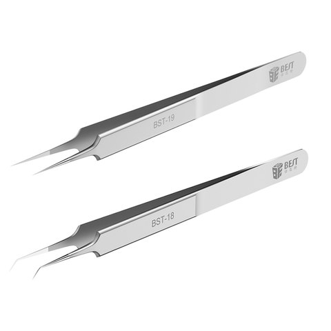 High Precision Jump Tweezer Stainless Steel Straight Curved Sharp Point Precise Fingerprint Fly Line Picker Tweezers ► Photo 1/6