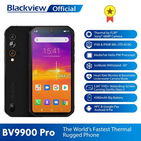 Blackview BV9900 Pro Thermal Camera Mobile Phone Helio P90 Octa Core 8GB 128GB IP68 Rugged Smartphon1`e 48MP Quad Rear Camera ► Photo 1/6