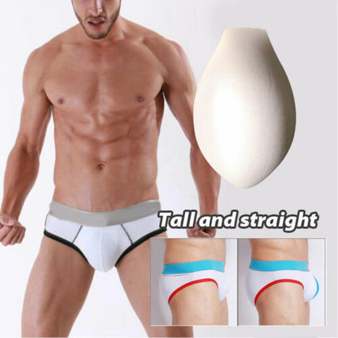 Safety Men Bulge Pouch Pad Enhancer Cup Pouch Sponge Pad Frontal Protection Breathable Inner Brief Pad Insert Swimwear Underwear ► Photo 1/6