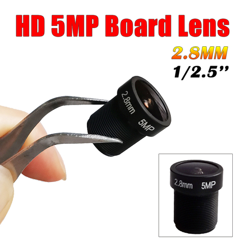 HD 5MP 2.8mm 1/2.5'' cctv Security Camera Lens Wide Angle CCTV fish eye Lens For IR Board CCTV HD AHD TVI CVI IP Camera M12x0.5 ► Photo 1/6