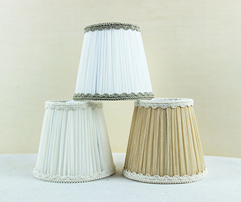 decorative lampshade, small white lamp shades for wall lamp or chandeliers DIY, Clip on ► Photo 1/5