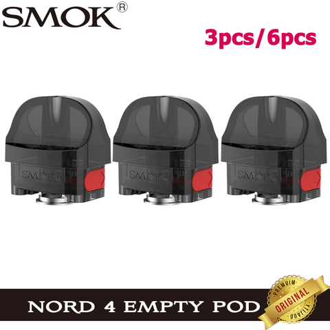 3pcs/6pcs Original SMOK Nord 4 Empty Pod Cartridge 2ML RPM2 Pod & RPM Pod Vape For E Cigarette SMOK Nord4 Kit  DTL  MTL Vaping ► Photo 1/1