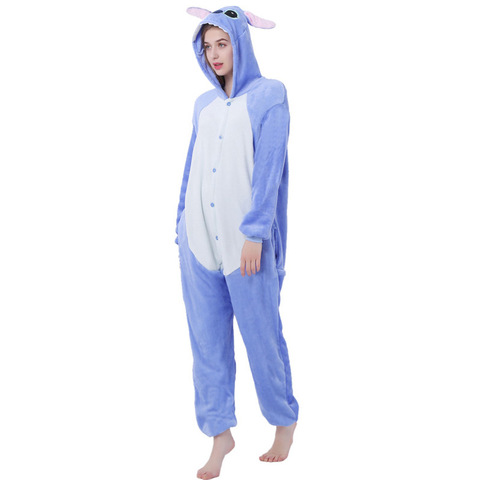 Anime Animal Stitch Costume Pajamas Cosplay All jumpsuit Adult Women Men Onesie Pyjamas Party Dress ► Photo 1/6