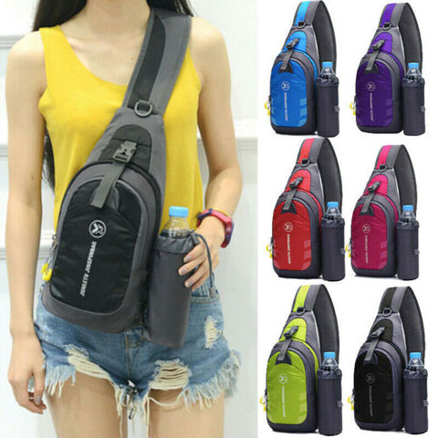 Men Women Nylon Crossbody Shoulder Chest Cycle Sling Bag Daily Travel Backpack ► Photo 1/6