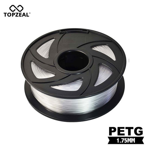 TOPZEAL 3D Printer PETG Filament Dimensional Accurary +/- 0.02 mm 1KG Spool Transparent Color ► Photo 1/1