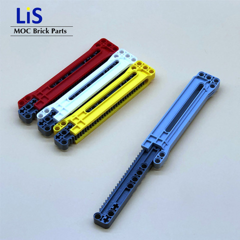 1 Set Compatible with LOGOs Technic Parts Gear Rack 1x14x2 with Axle and Pin Holes Housing Combination  Bricks Blocks DIY Toys ► Photo 1/4